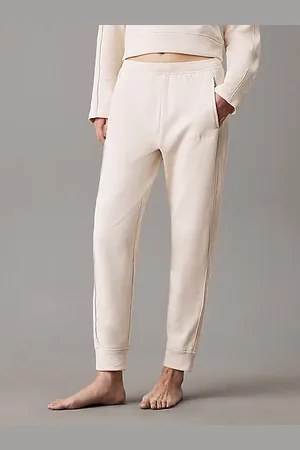 Calvin Klein Pantalón de chándal de estar por casa de felpa de algodón