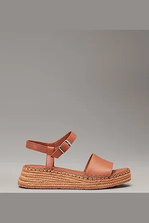 Calvin Klein Sandalias tipo alpargatas plataforma con piel