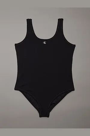 Calvin Klein Bañador para niña - CK Monogram