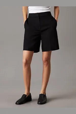 Calvin Klein Shorts anchos de lino y lyocell