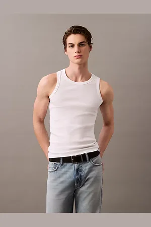 Calvin Klein Camiseta de tirantes de estar por casa de algodón elástico