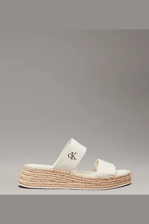 Calvin Klein Alpargatas de lona con plataforma