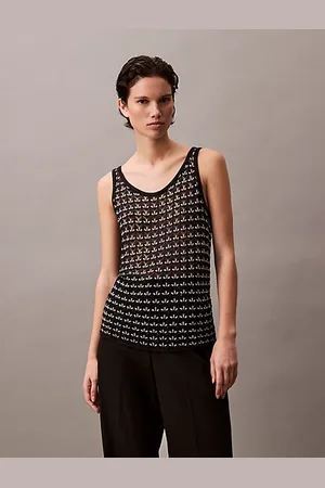 Calvin Klein Camiseta de tirantes de jacquard texturizado