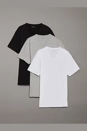 Calvin Klein Pack de 3 camisetas de estar por casa de pico