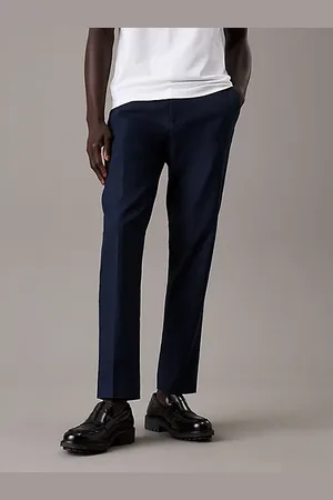 Calvin Klein Pantalón tapered de lino y lyocell