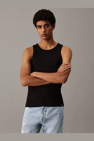 Calvin Klein Camiseta de tirantes de canalé de algodón