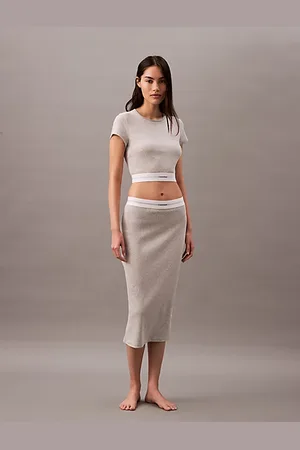 Calvin Klein Falda de estar por casa - Cotton Stretch Rib