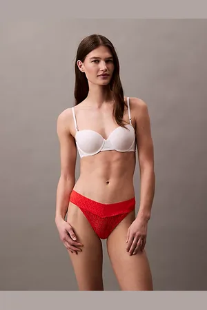 Calvin Klein Tanga de tiro bajo - Icon Logo Lace
