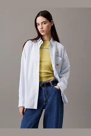 Calvin Klein Camisa holgada de popelín de algodón