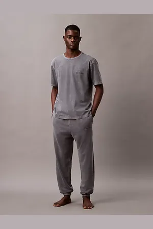 Calvin Klein Pantalón de chándal de estar por casa de felpa de algodón