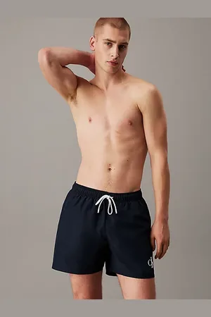 Calvin Klein Bañador de largo medio con cordón - CK Monogram