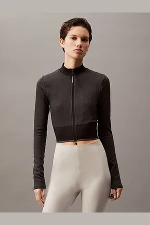 Calvin Klein Chaqueta cropped con cremallera
