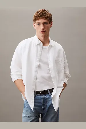 Calvin Klein Camisa de lino y algodón