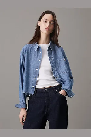 Calvin Klein Camisa dad cropped