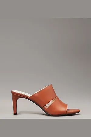 Calvin Klein Sandalias de piel con tacón