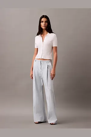 Calvin Klein Pantalón holgado de lino y algodón