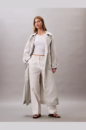 Calvin Klein Pantalones holgados de sarga de algodón