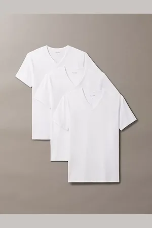 Calvin Klein Pack de 3 camisetas de estar por casa de pico