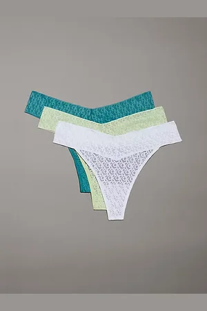 Calvin Klein Pack de 3 tangas de tiro bajo - Icon Logo Lace