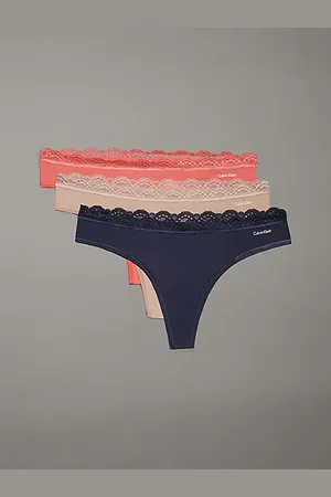 Calvin Klein Pack de 3 tangas - Micro Stretch with Lace