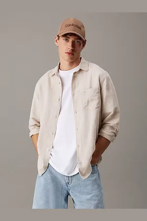 Calvin Klein Camisa de lino y algodón