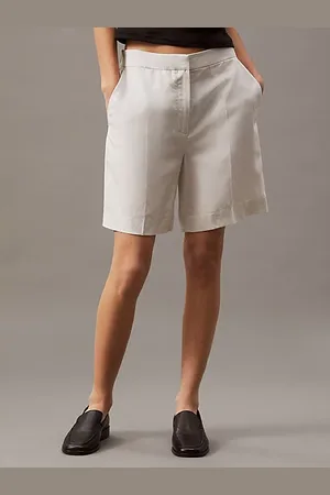 Calvin Klein Shorts anchos de lino y lyocell