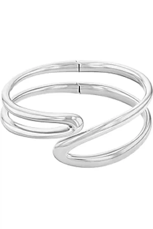 Calvin Klein Brazalete esculpido de acero inoxidable
