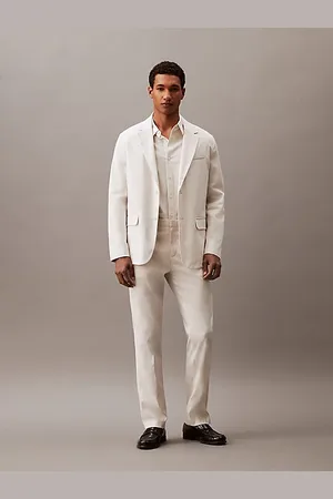 Calvin Klein Blazer de mezcla de lino