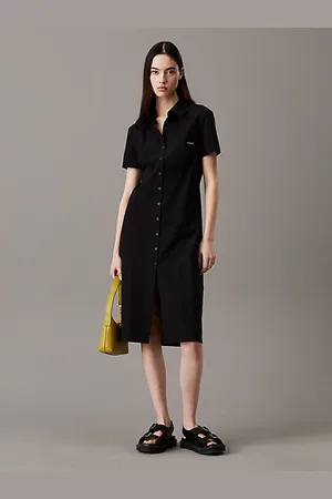Calvin Klein Vestido abotonado sirsaca