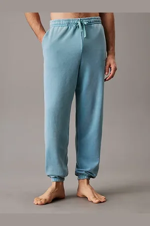Calvin Klein Pantalón de chándal de estar por casa de felpa de algodón