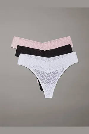 Calvin Klein Pack de 3 tangas de tiro bajo - Icon Logo Lace