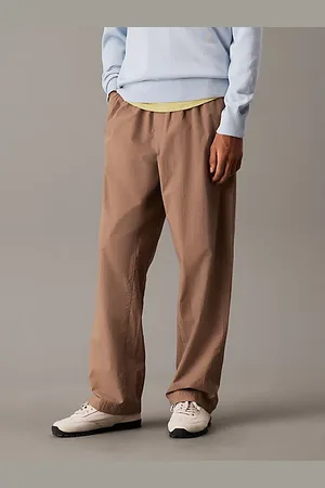 Calvin Klein Pantalón holgado de popelín de algodón