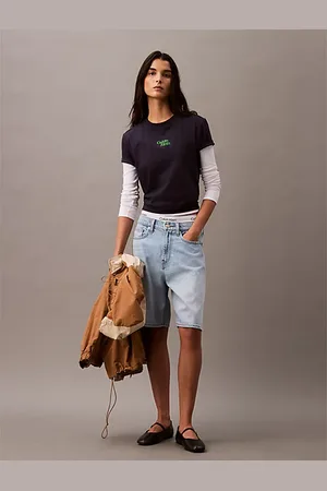 Calvin Klein Camiseta con logo aterciopelado