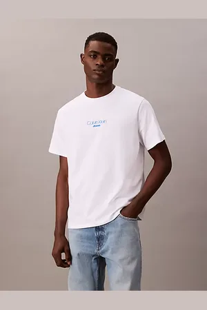 Calvin Klein Camiseta con logo lavada al ácido