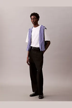Calvin Klein Camiseta holgada de algodón y seda