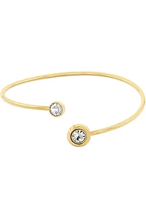 Calvin Klein Pulsera de cristal y acero bañado en