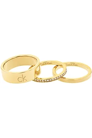 Calvin Klein Anillo adornado con cristales 3 en 1