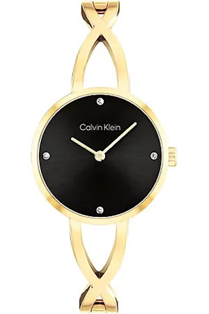 Calvin Klein Reloj de pulsera de acero chapado en