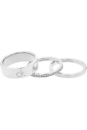 Calvin Klein Anillo adornado con cristales 3 en 1