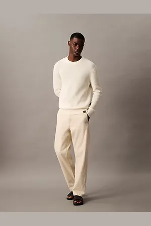 Calvin Klein Cotton Linen Relaxed Jeans