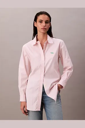 Calvin Klein Polo holgado con logo Crest
