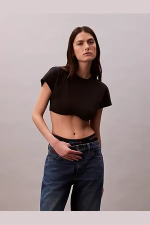 Calvin Klein Camiseta cropped cruzada en la espalda - Pride
