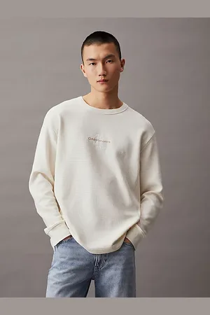 Calvin Klein Camiseta holgada de punto gofrado de manga larga