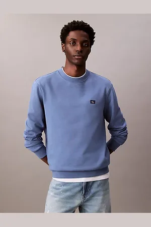 Calvin Klein Sudadera de felpa de algodón con insignia