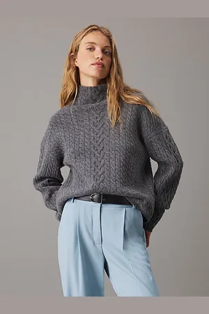 Calvin Klein Jersey de punto de cable holgado