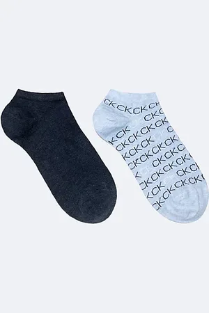 Calvin Klein Pack de 2 calcetines tobilleros de algodón peinado suave con logo