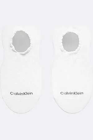 Calvin Klein Pack de 2 calcetines invisibles de punto de diamante festoneado
