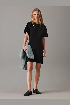 Calvin Klein Vestido recto tailored de viscosa