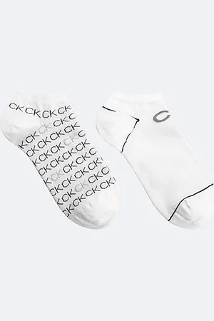 Calvin Klein Pack de 2 calcetines tobilleros de algodón peinado suave con logo