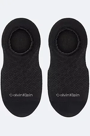 Calvin Klein Pack de 2 calcetines invisibles de punto de diamante festoneado